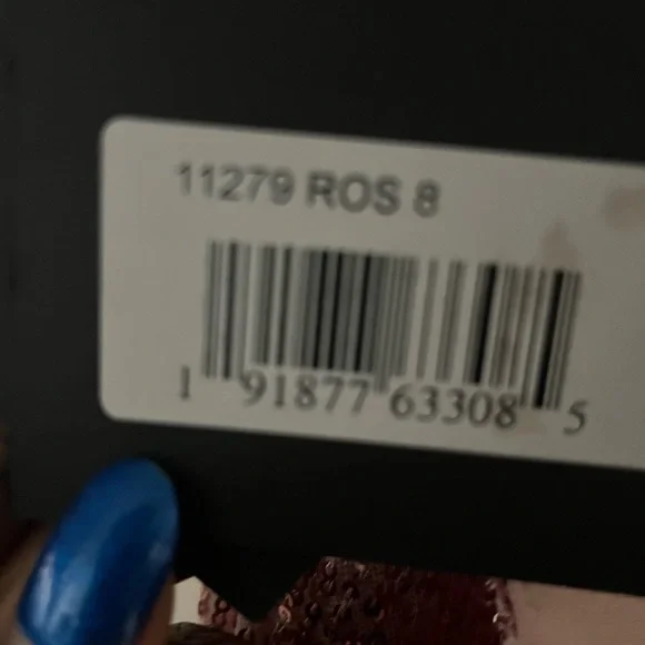 Mac Duggal Pink Sequin Backless Dress